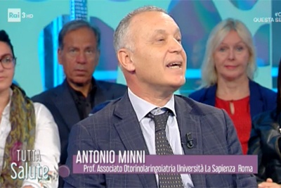 Prof. Antonio Minni - Tutta Salute - Rai 3 - Otorinolaringoiatria Roma